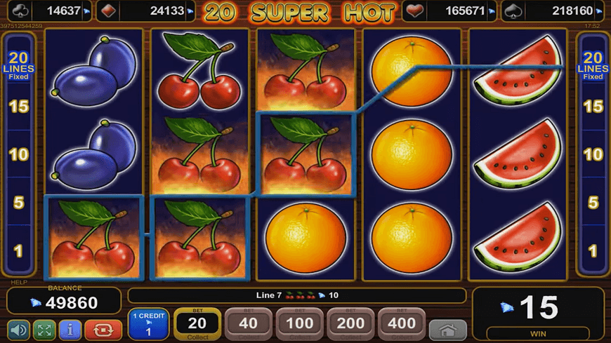 20 Super Hot, slot spel 20 super heta.