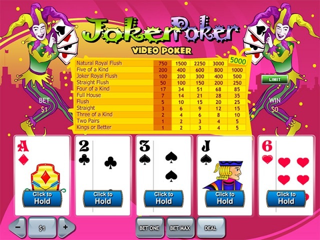 Joker Poker Kings Slots Machine