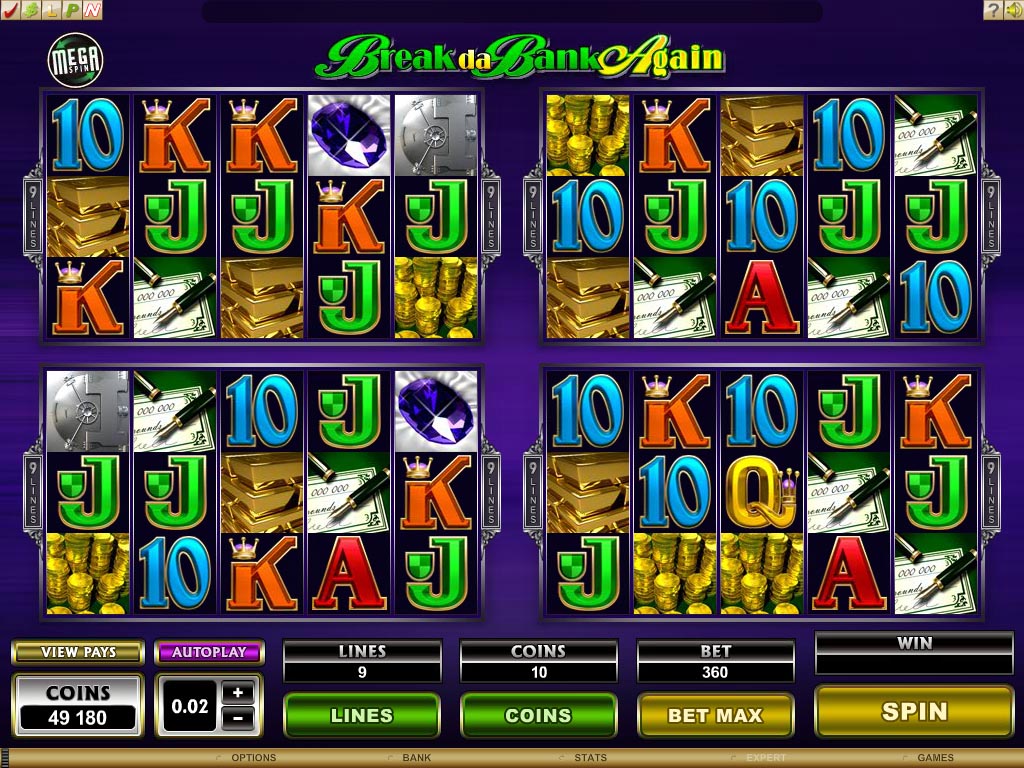 MegaSpin Break Da Bank Again