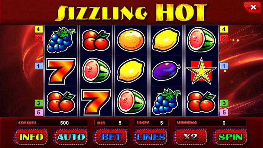 Sizzling hot slot machine free