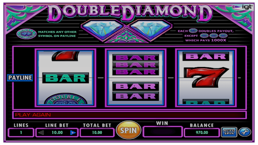 double diamond run slot machine online